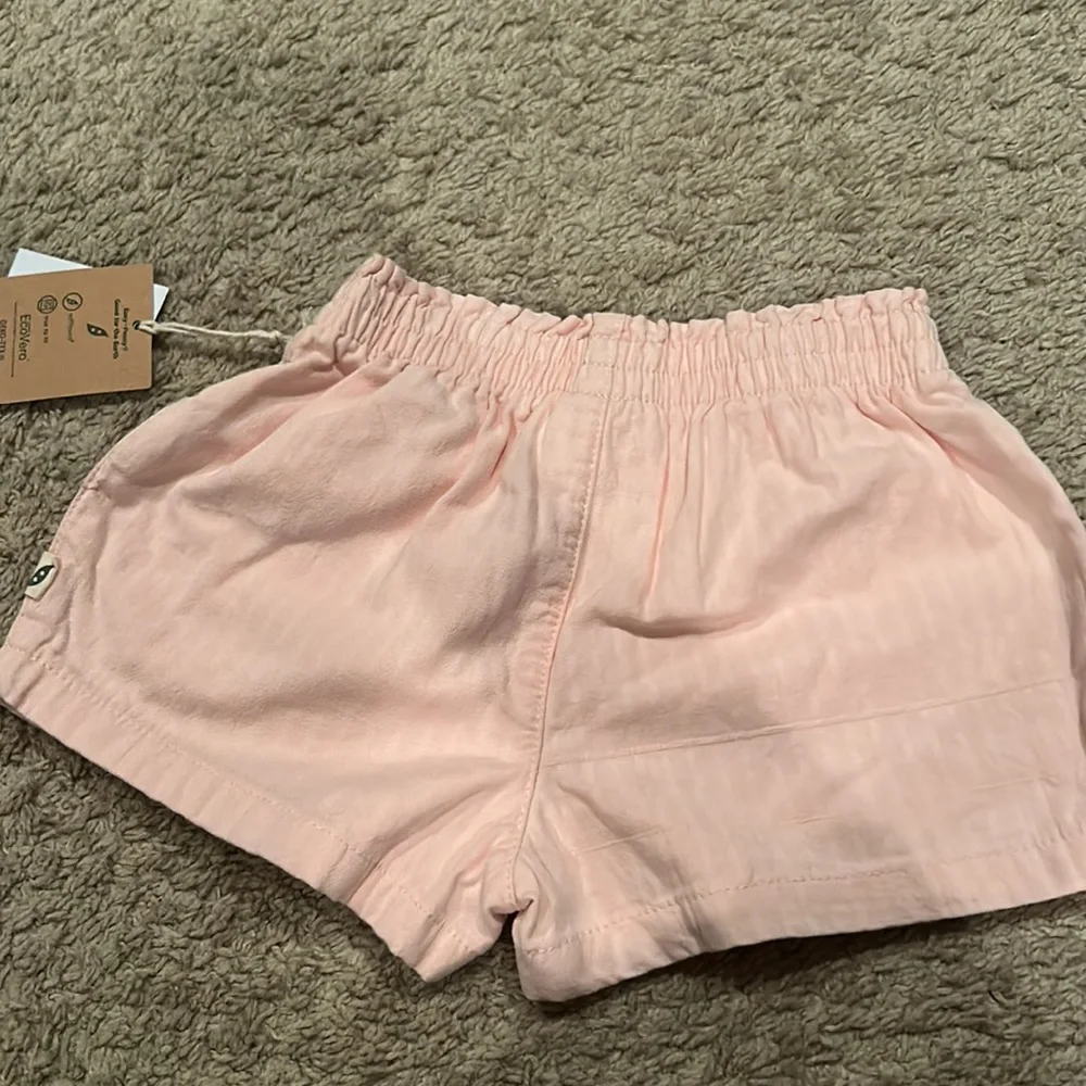 Toddler Girls Plaid Shorts smocked elastic waist sz 18 mo